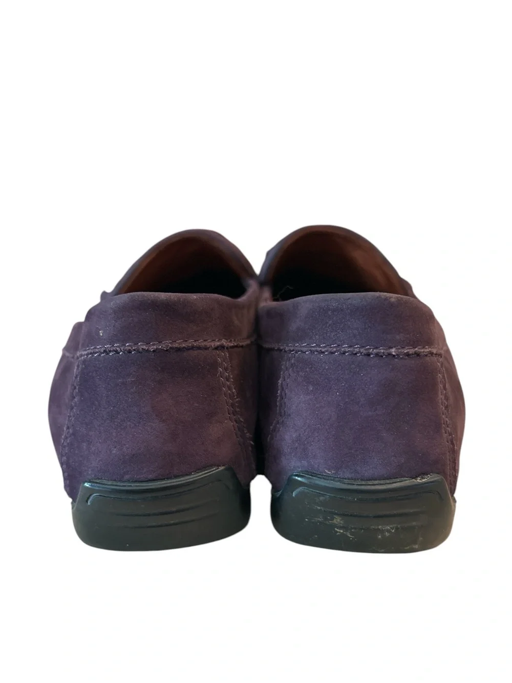 Robert Zur Perlata Plum Woven Leather Horsebit Driving Loafer - Size 7.5